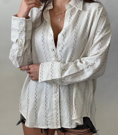 شومیز لینن Bershka
