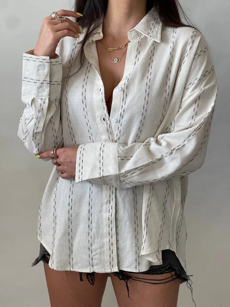 شومیز لینن Bershka