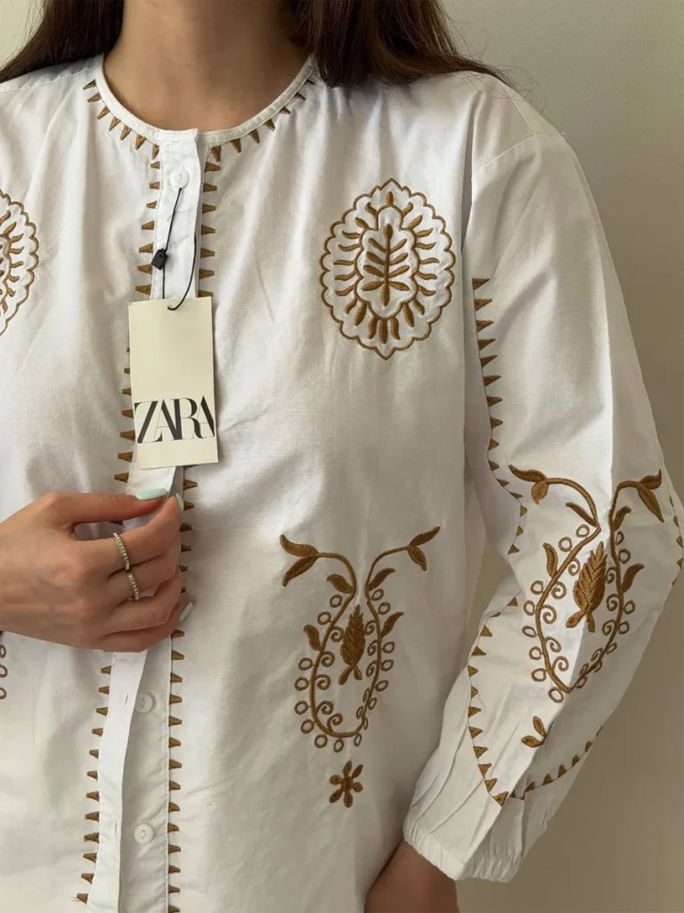 خرید شومیز جلوباز Zara