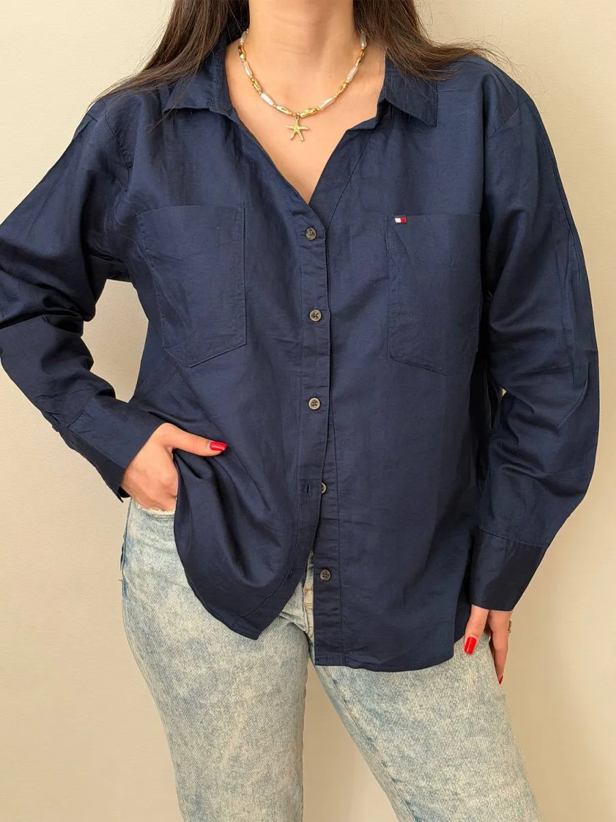 شومیز لینن Tommy Hilfiger